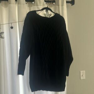 Black sweater dress